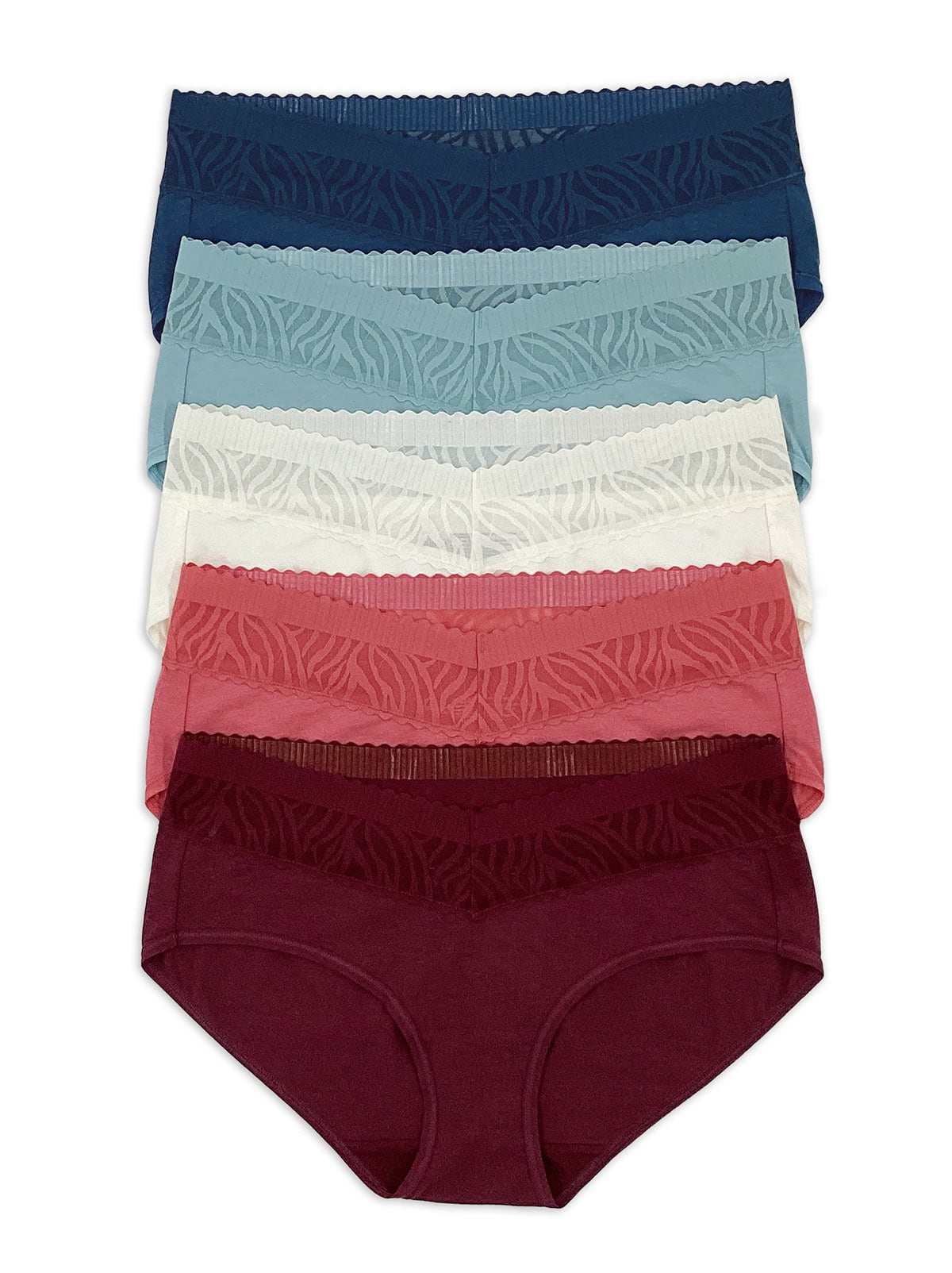 Lace Top Bikini Underwear 5-Pack