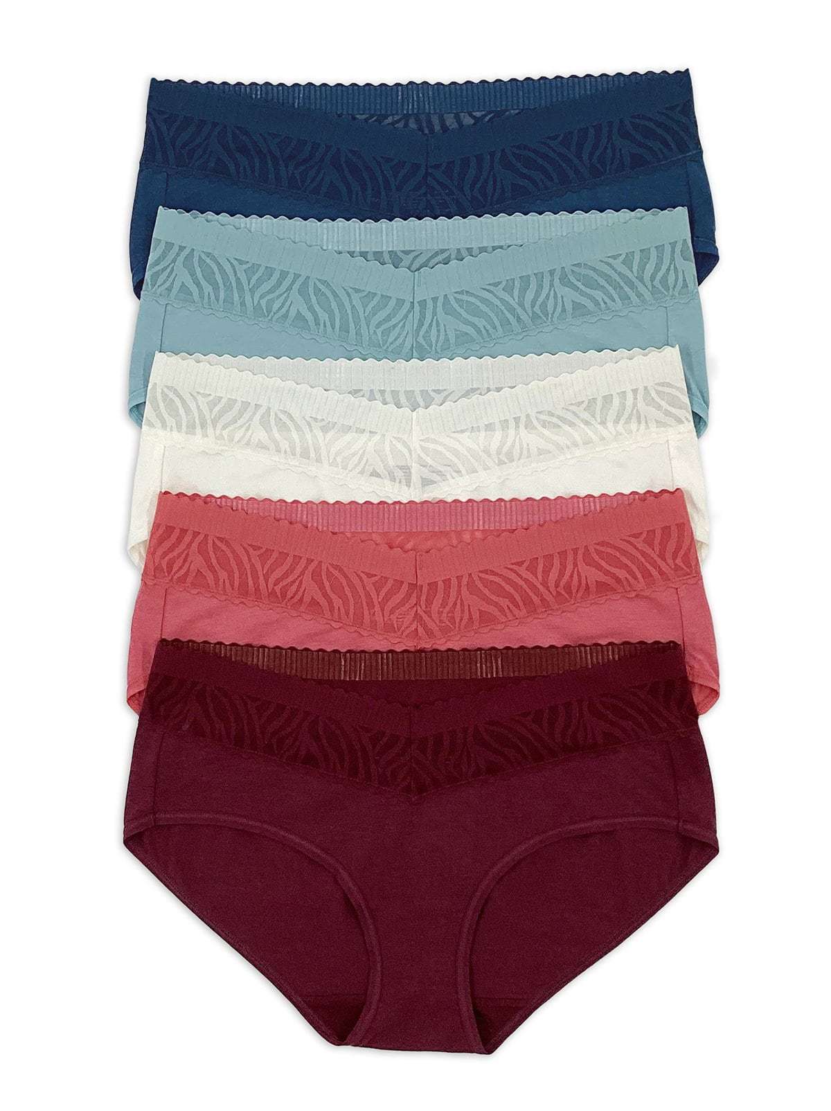 Lace Top Bikini Underwear 5-Pack