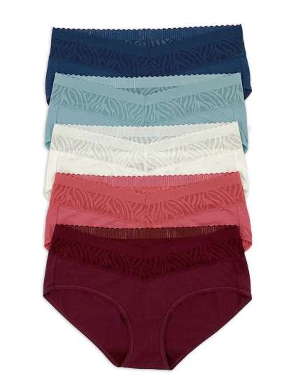 Lace Top Bikini Underwear 5-Pack