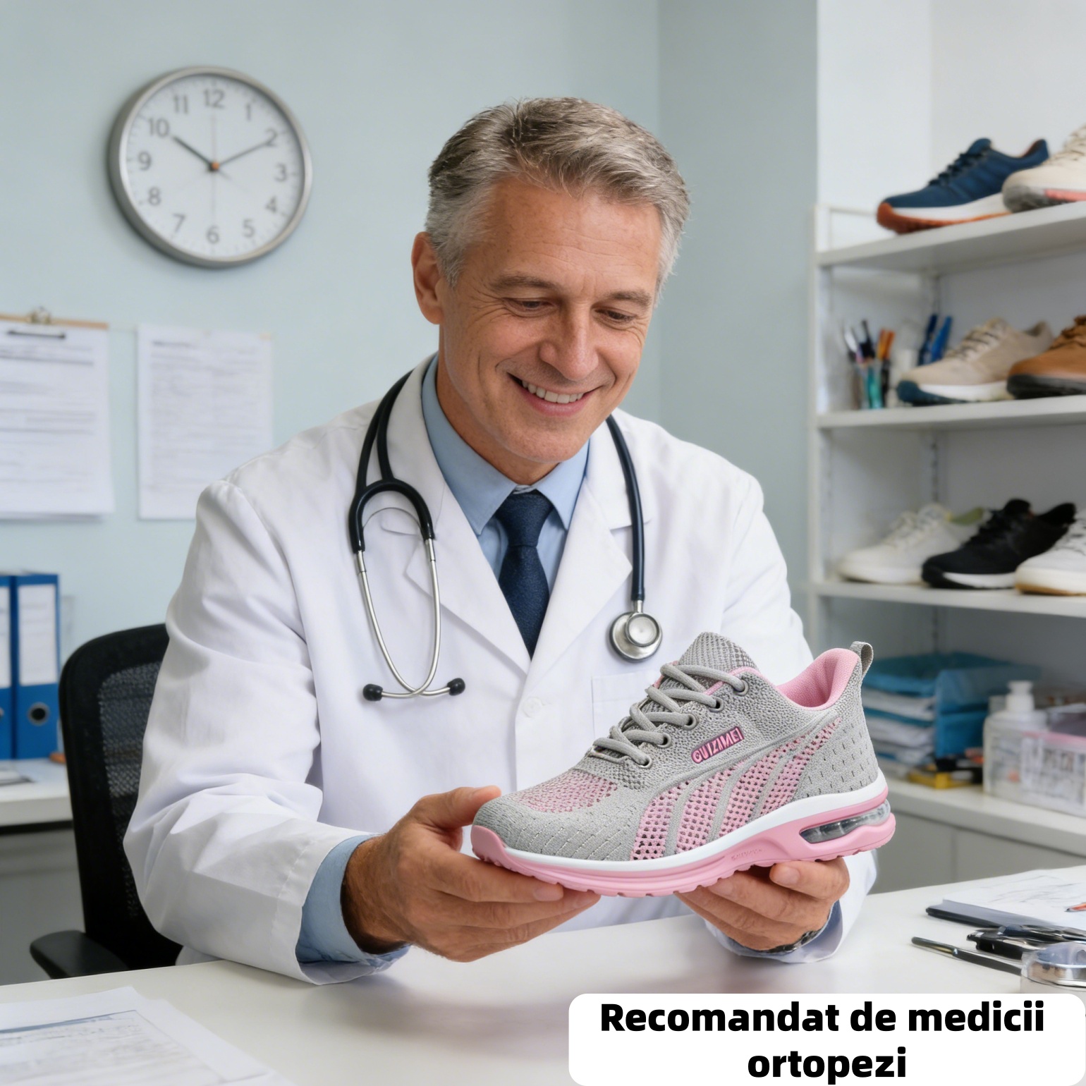 🔥70% reducere astăzi - Nu ratați! ⏰ Pantofi ortopedici cu design ergonomic - design cu suport pentru arcul plantar 👞 Ameliorează cu ușurință durerea de picior