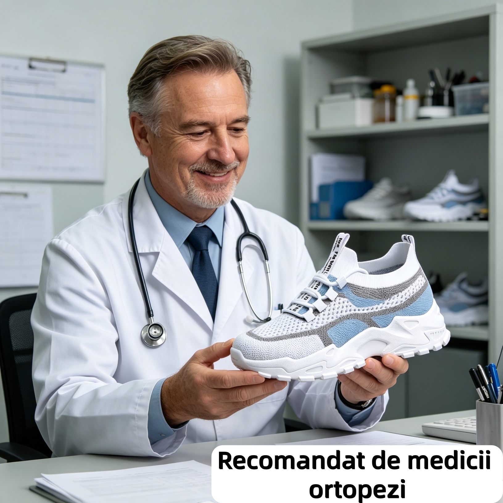🔥70% reducere astăzi - Nu ratați! ⏰ Pantofi ortopedici cu design ergonomic - design cu suport pentru arcul plantar 👞 Ameliorează cu ușurință durerea de picior