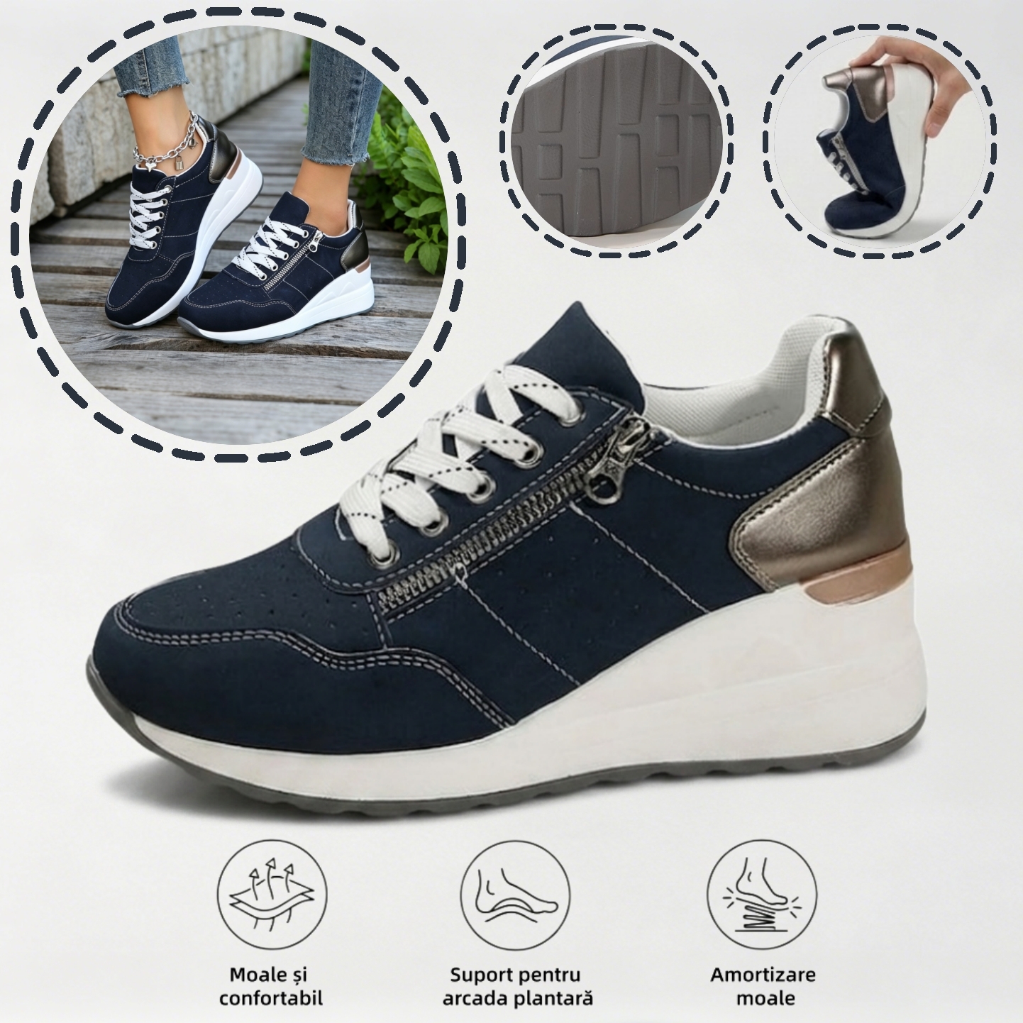 🔥70% reducere astăzi - Nu ratați! ⏰ Pantofi ortopedici cu design ergonomic - design cu suport pentru arcul plantar 👞 Ameliorează cu ușurință durerea de picior