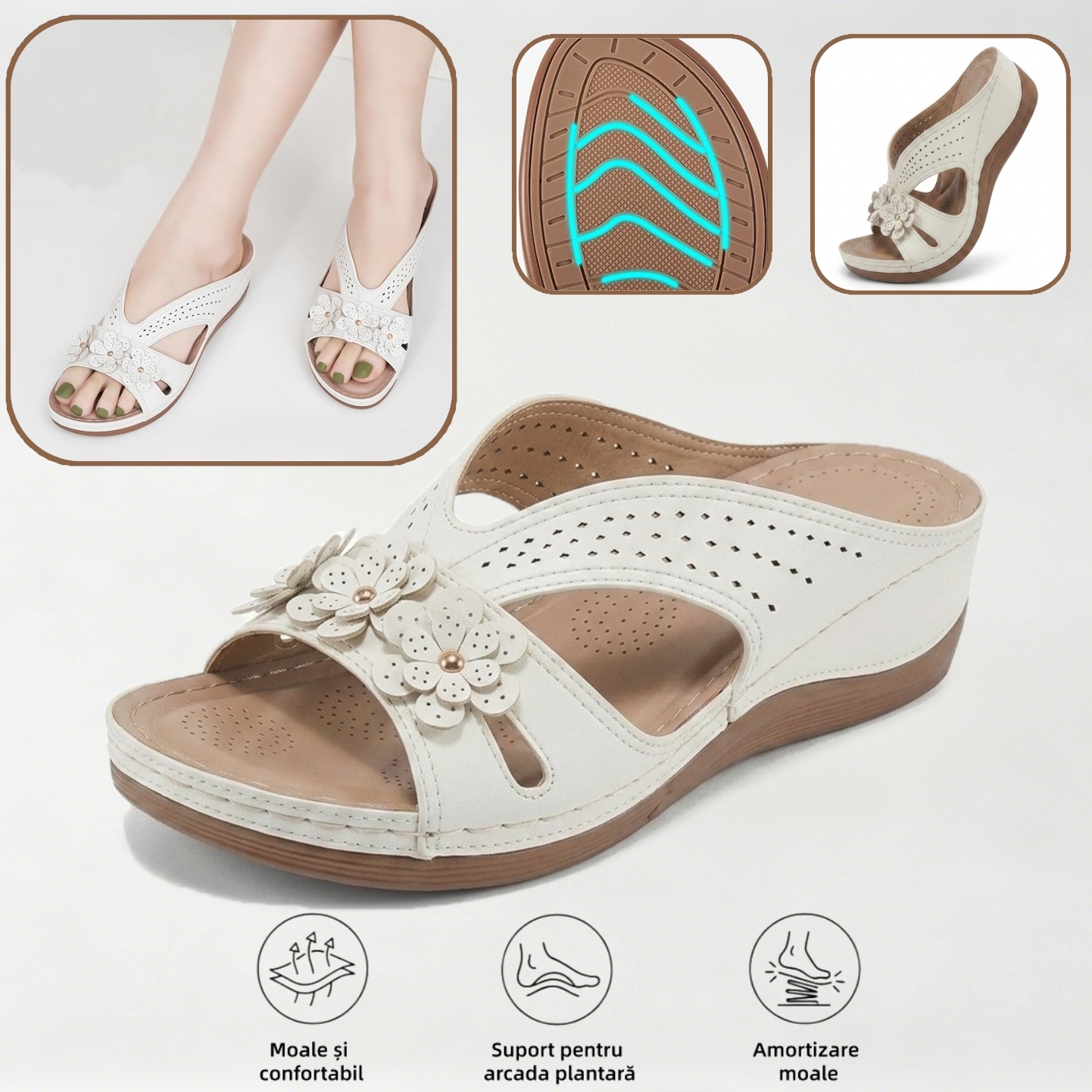 🔥70% reducere astăzi - Nu ratați! ⏰ Pantofi ortopedici cu design ergonomic - design cu suport pentru arcul plantar 👞 Ameliorează cu ușurință durerea de picior