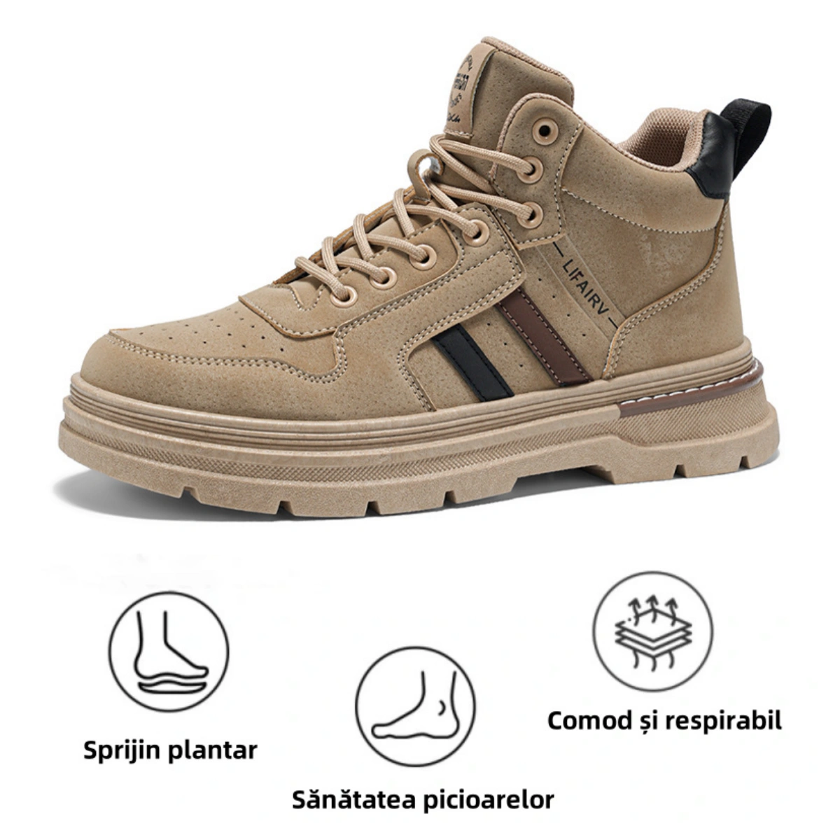 【🎁Ofertă limitată】Pantofi ortopedici ergonomici pentru bărbați, cusuți manual, confortabili la mers, ameliorează durerea✅