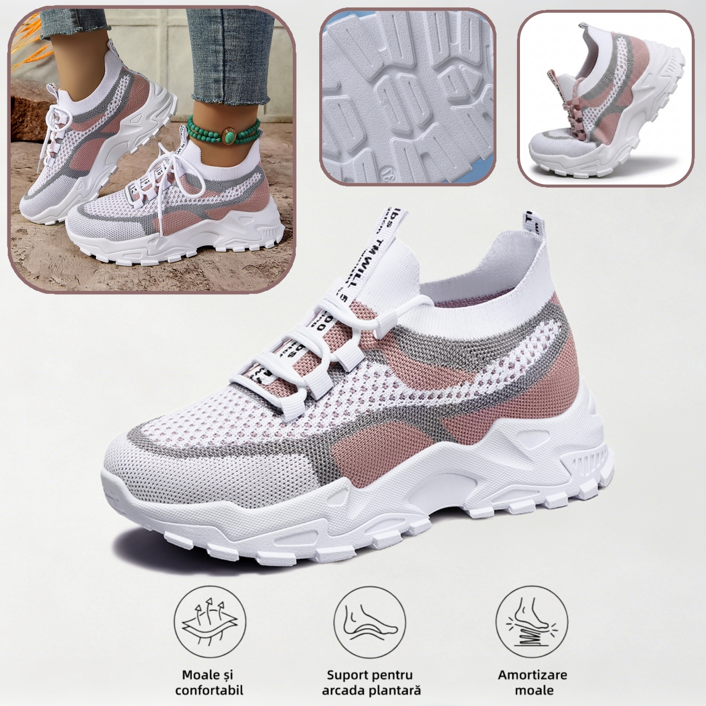 🔥70% reducere astăzi - Nu ratați! ⏰ Pantofi ortopedici cu design ergonomic - design cu suport pentru arcul plantar 👞 Ameliorează cu ușurință durerea de picior