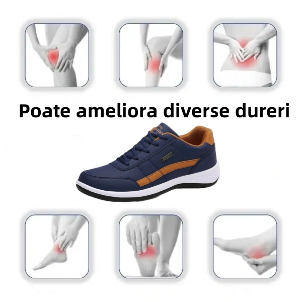 🔥【Reducere limitată de 60% - Ofertă】Încălțăminte ortopedică luxoasă, moale și confortabilă 👞Fabricată din piele periată italiană (Susține și ameliorează durerile de picioare)✅