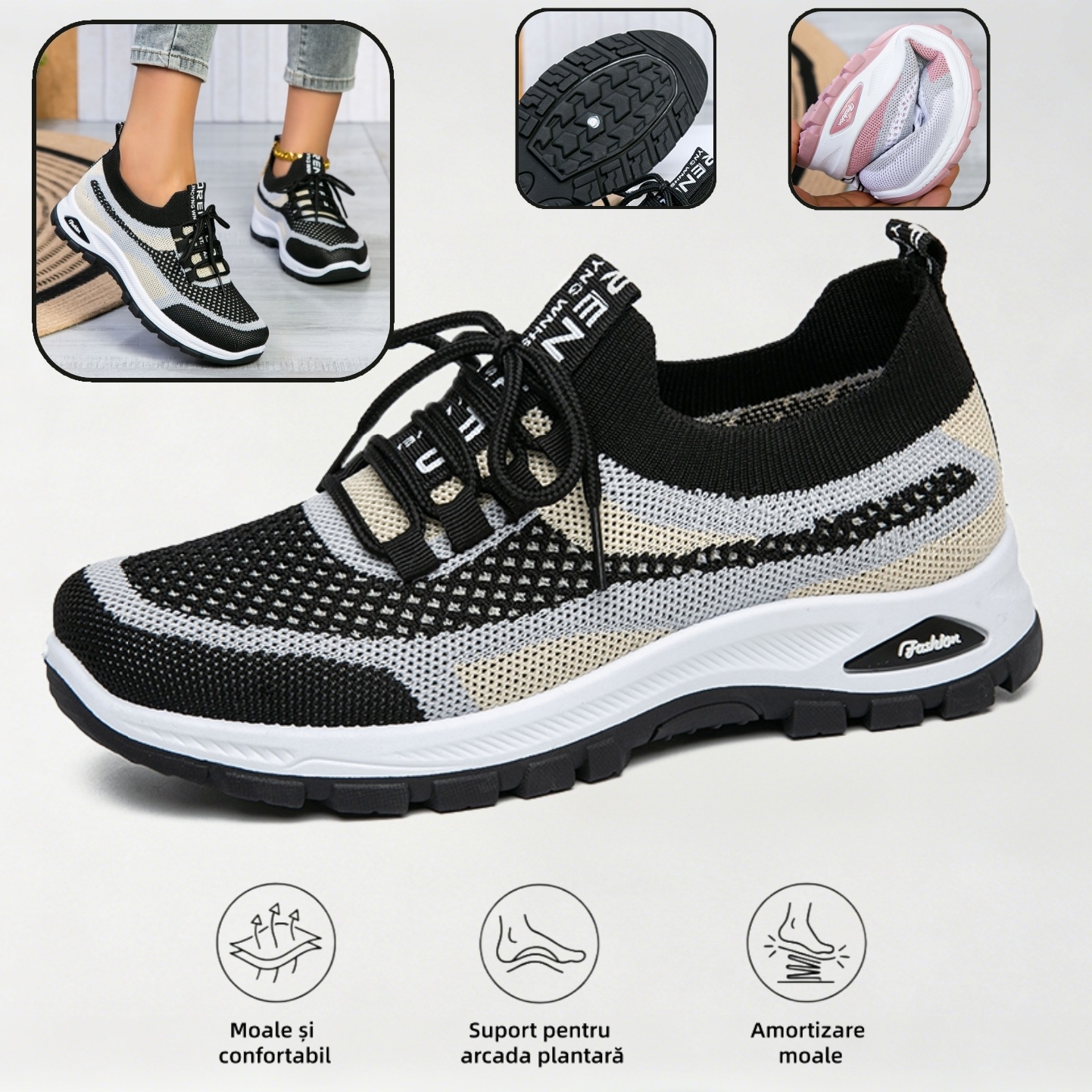 🔥70% reducere astăzi - Nu ratați! ⏰ Pantofi ortopedici cu design ergonomic - design cu suport pentru arcul plantar 👞 Ameliorează cu ușurință durerea de picior