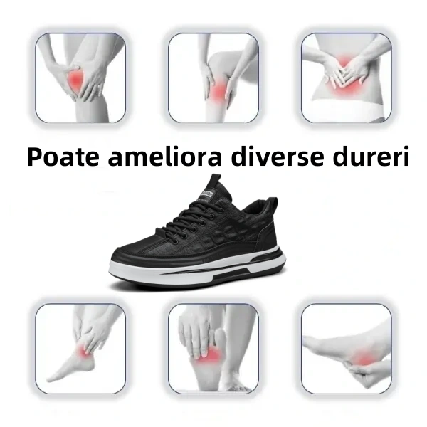 【🎁Ofertă limitată】Pantofi ortopedici pentru bărbați👞 Fabricați din piele de vițel🐂 Impermeabili și antiderapanți ✅Suport pentru arcul plantar - mers confortabil✅