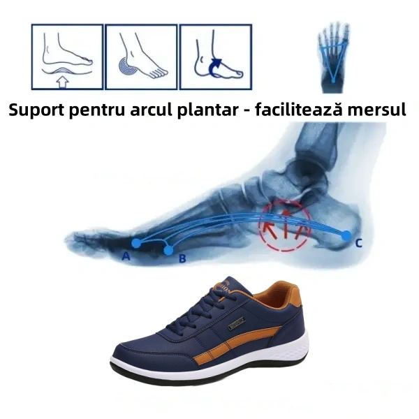 🔥【Reducere limitată de 60% - Ofertă】Încălțăminte ortopedică luxoasă, moale și confortabilă 👞Fabricată din piele periată italiană (Susține și ameliorează durerile de picioare)✅