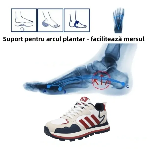 (🎉Reducere de 60% astăzi - ofertă limitată) Cei mai vânduți pantofi casual pentru bărbați din 2025, marca germană, suport pentru arc, mers confortabil, calmarea durerii👞