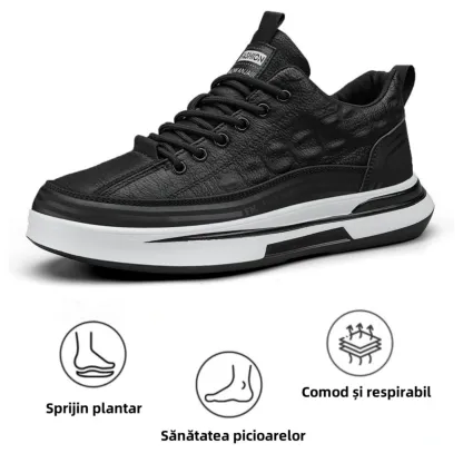 【🎁Ofertă limitată】Pantofi ortopedici pentru bărbați👞 Fabricați din piele de vițel🐂 Impermeabili și antiderapanți ✅Suport pentru arcul plantar - mers confortabil✅