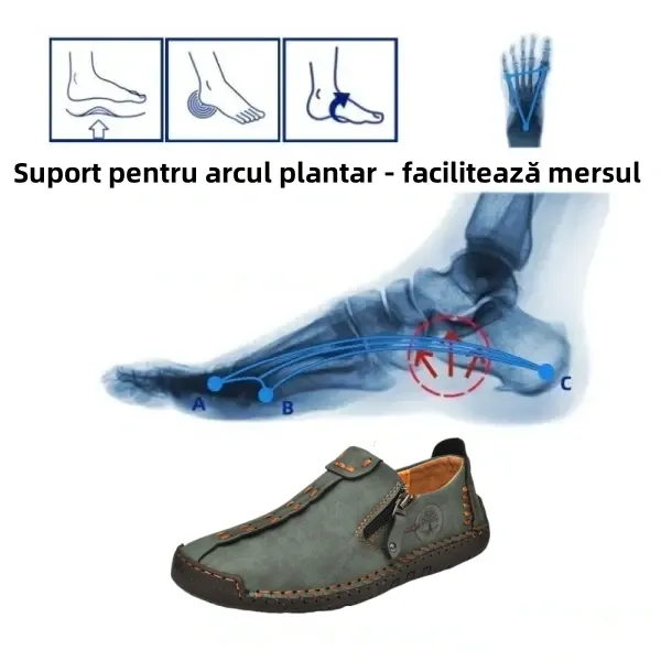 [🔥Reducere limitată de 60% - ofertă - nu o ratați] Pantofi ortopedici cu design ergonomic - structură de susținere a arcului plantar 👞Ameliorează cu ușurință durerea de picior✅