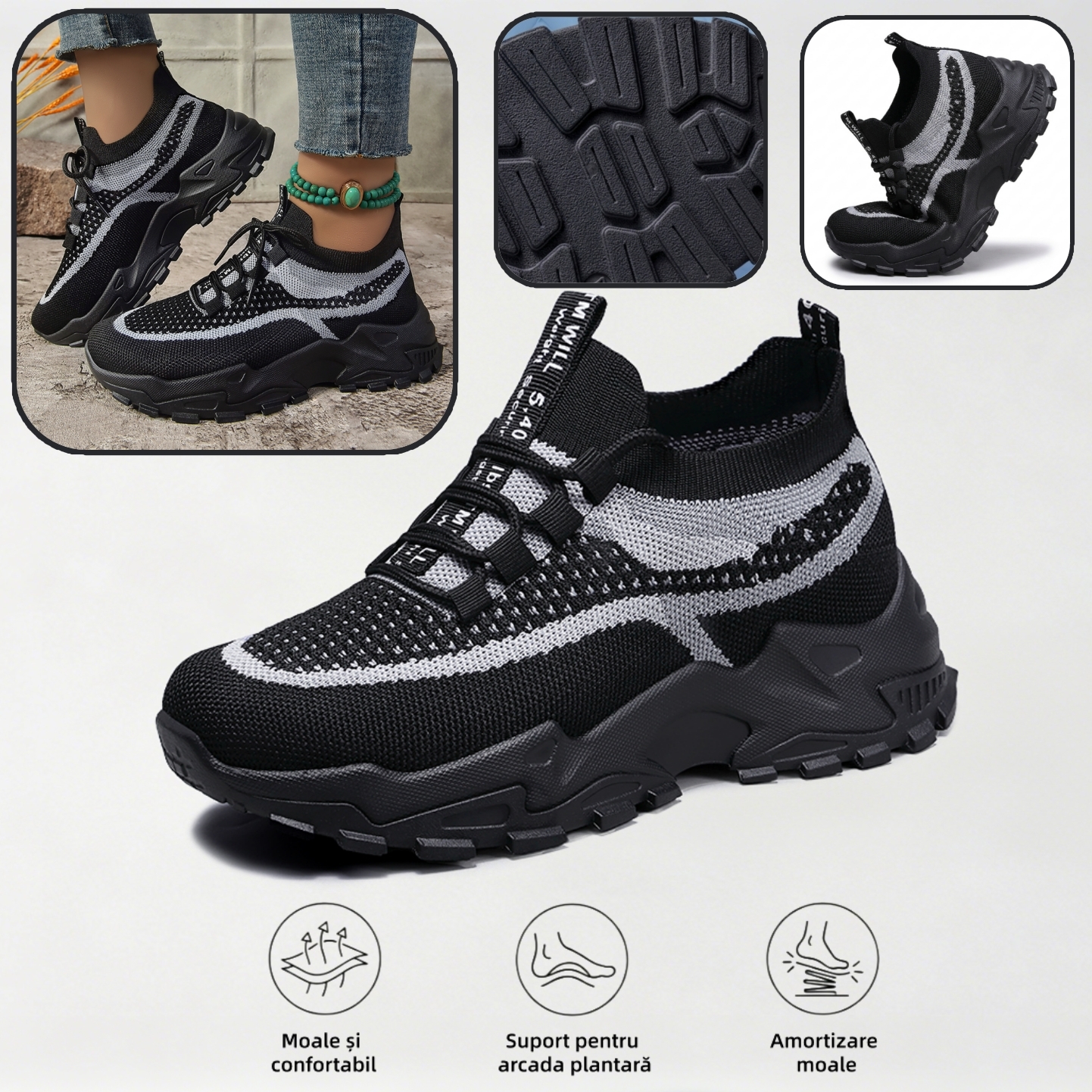 🔥70% reducere astăzi - Nu ratați! ⏰ Pantofi ortopedici cu design ergonomic - design cu suport pentru arcul plantar 👞 Ameliorează cu ușurință durerea de picior