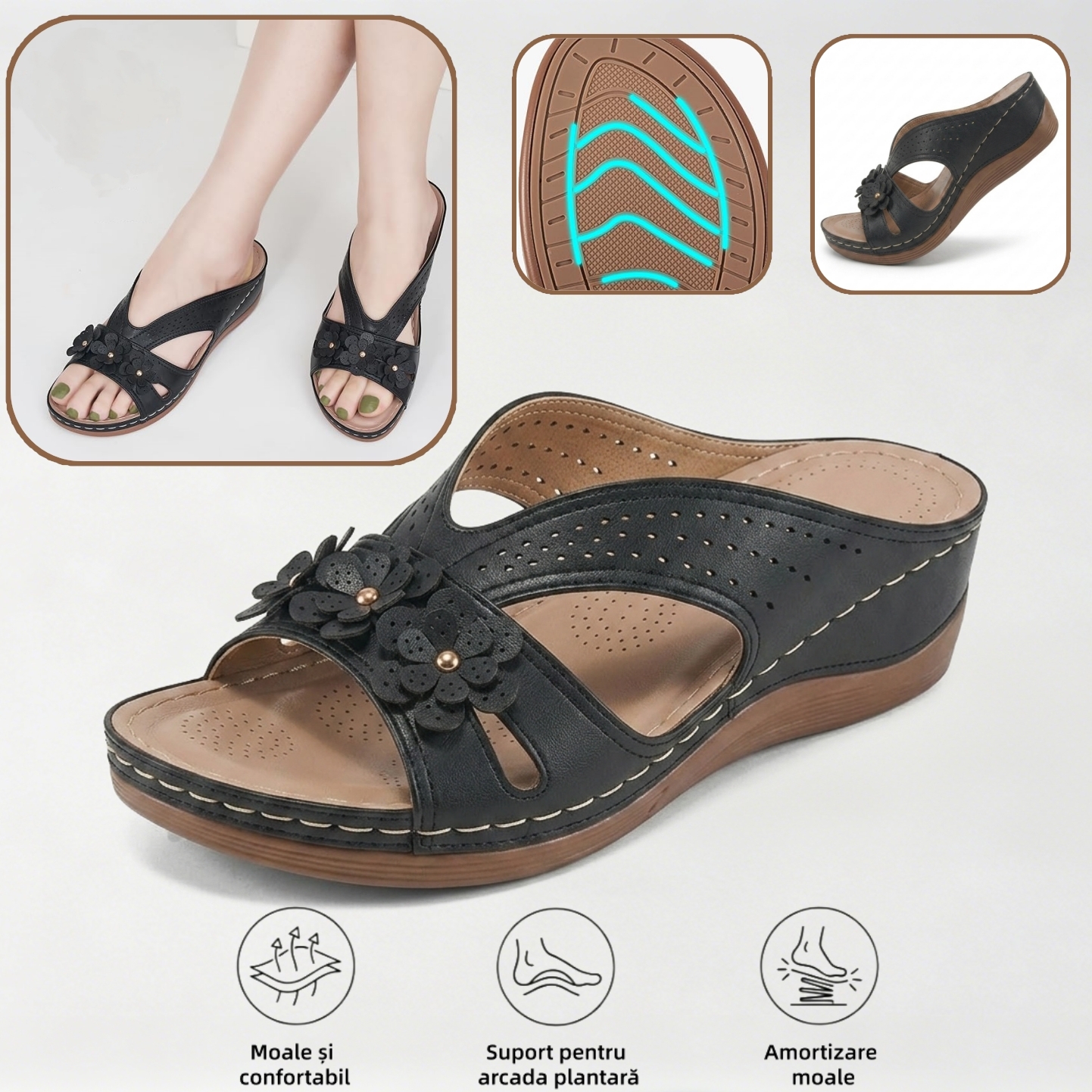 🔥70% reducere astăzi - Nu ratați! ⏰ Pantofi ortopedici cu design ergonomic - design cu suport pentru arcul plantar 👞 Ameliorează cu ușurință durerea de picior