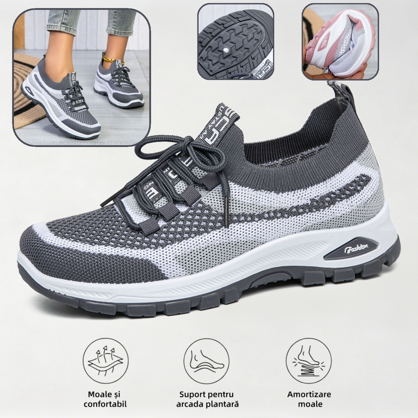 🔥70% reducere astăzi - Nu ratați! ⏰ Pantofi ortopedici cu design ergonomic - design cu suport pentru arcul plantar 👞 Ameliorează cu ușurință durerea de picior