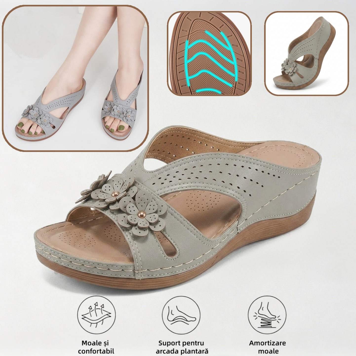 🔥70% reducere astăzi - Nu ratați! ⏰ Pantofi ortopedici cu design ergonomic - design cu suport pentru arcul plantar 👞 Ameliorează cu ușurință durerea de picior
