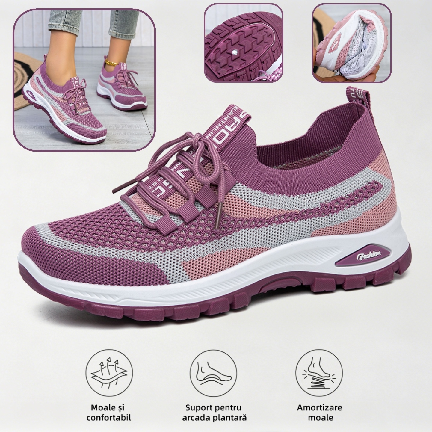 🔥70% reducere astăzi - Nu ratați! ⏰ Pantofi ortopedici cu design ergonomic - design cu suport pentru arcul plantar 👞 Ameliorează cu ușurință durerea de picior