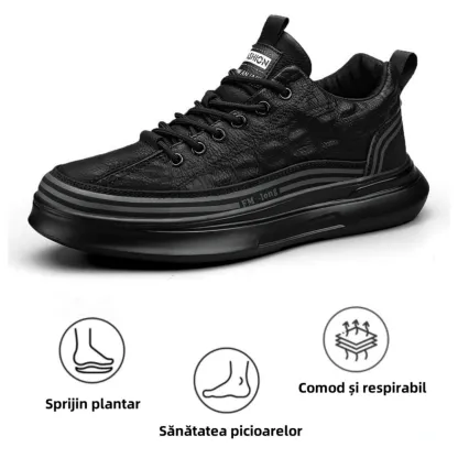 【🎁Ofertă limitată】Pantofi ortopedici pentru bărbați👞 Fabricați din piele de vițel🐂 Impermeabili și antiderapanți ✅Suport pentru arcul plantar - mers confortabil✅