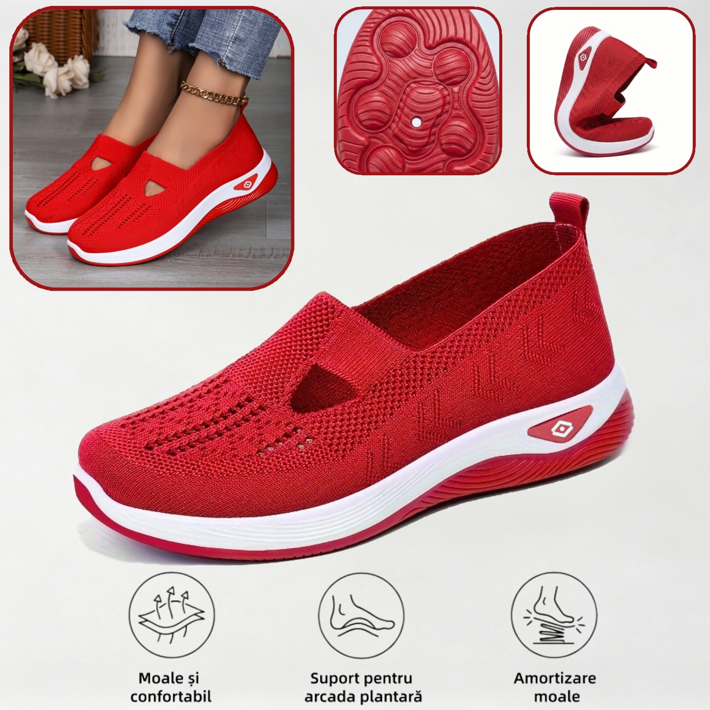 🔥70% reducere astăzi - Nu ratați! ⏰ Pantofi ortopedici cu design ergonomic - design cu suport pentru arcul plantar 👞 Ameliorează cu ușurință durerea de picior