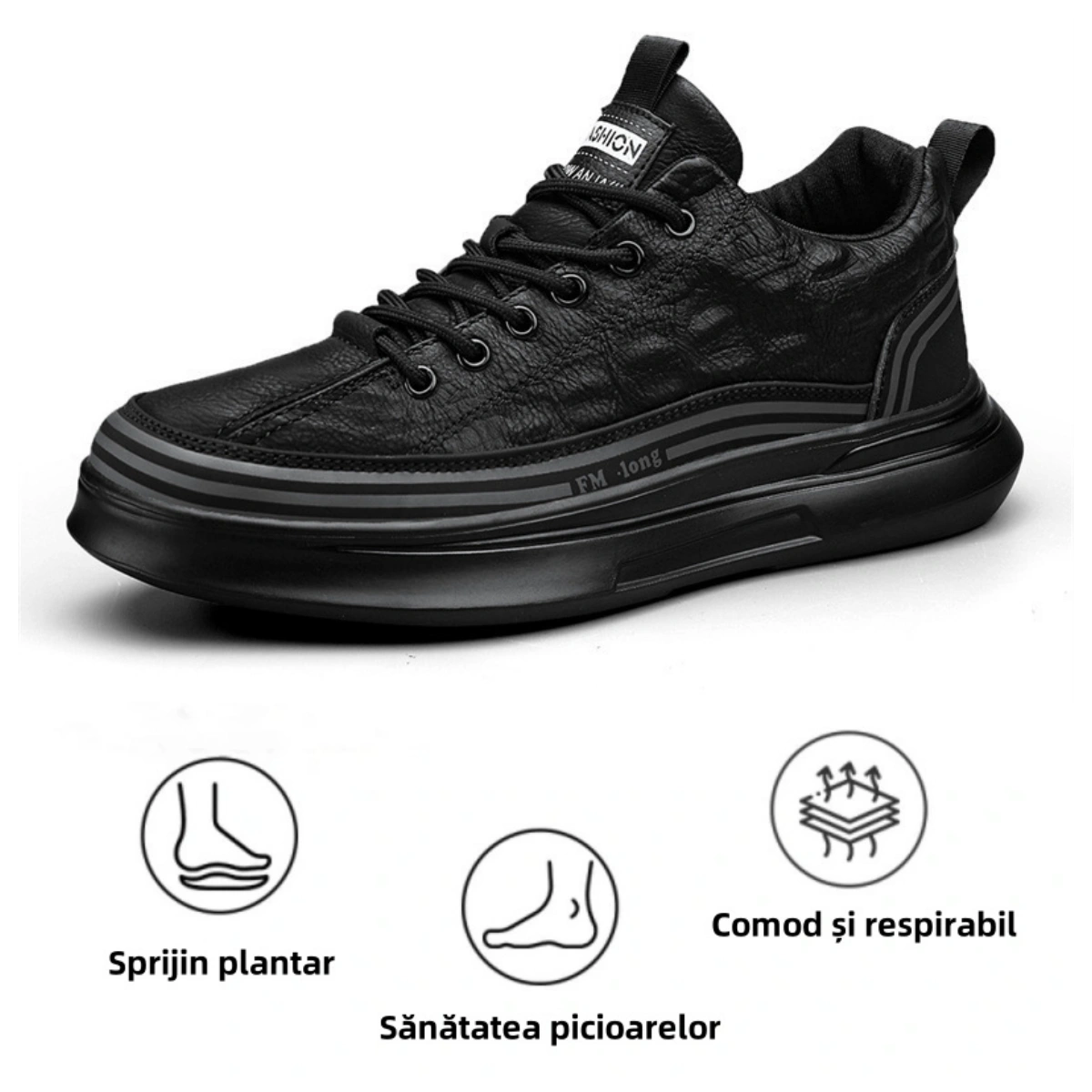 【🎁Ofertă limitată】Pantofi ortopedici pentru bărbați👞 Fabricați din piele de vițel🐂 Impermeabili și antiderapanți ✅Suport pentru arcul plantar - mers confortabil✅