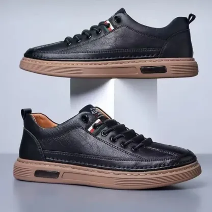 【🎉Ofertă limitată】 - Pantofi ortopedici din piele australiană autentică 👞 - Indispensabili pentru bărbați ✅ Suport pentru arcul plantar - Confortabili pentru mersul pe tot parcursul zilei ✅