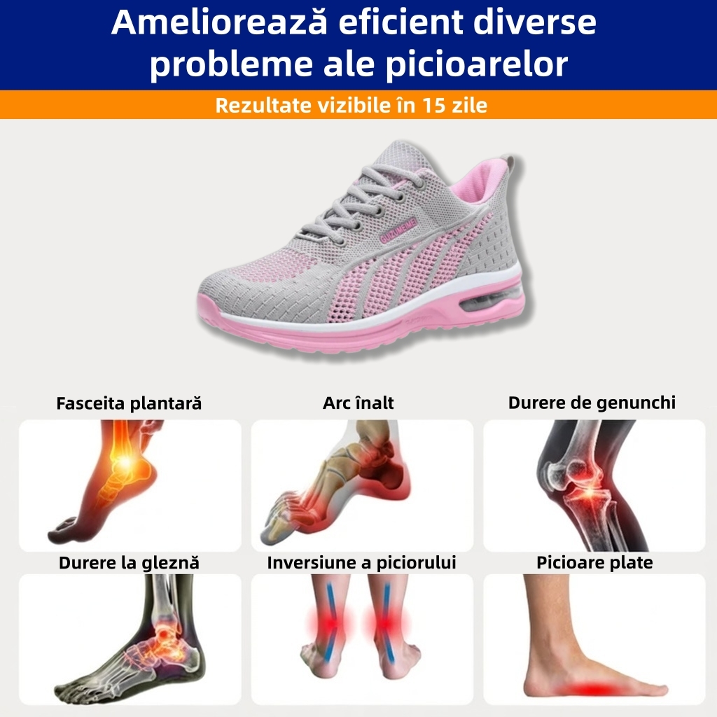 🔥70% reducere astăzi - Nu ratați! ⏰ Pantofi ortopedici cu design ergonomic - design cu suport pentru arcul plantar 👞 Ameliorează cu ușurință durerea de picior