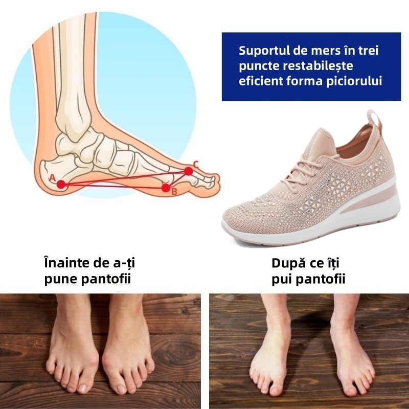 🔥70% reducere astăzi - Nu ratați! ⏰ Pantofi ortopedici cu design ergonomic - design cu suport pentru arcul plantar 👞 Ameliorează cu ușurință durerea de picior