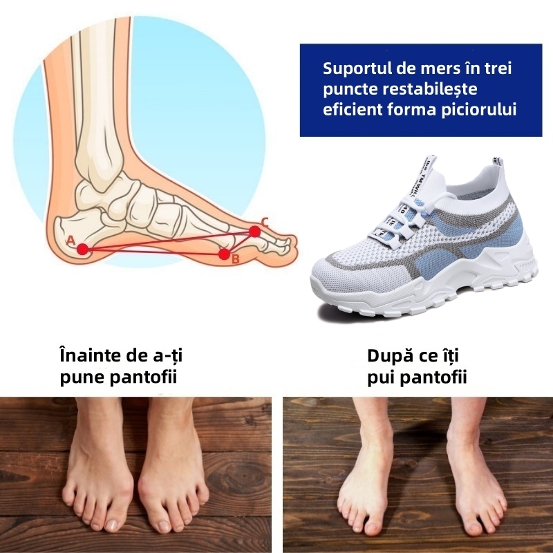 🔥70% reducere astăzi - Nu ratați! ⏰ Pantofi ortopedici cu design ergonomic - design cu suport pentru arcul plantar 👞 Ameliorează cu ușurință durerea de picior
