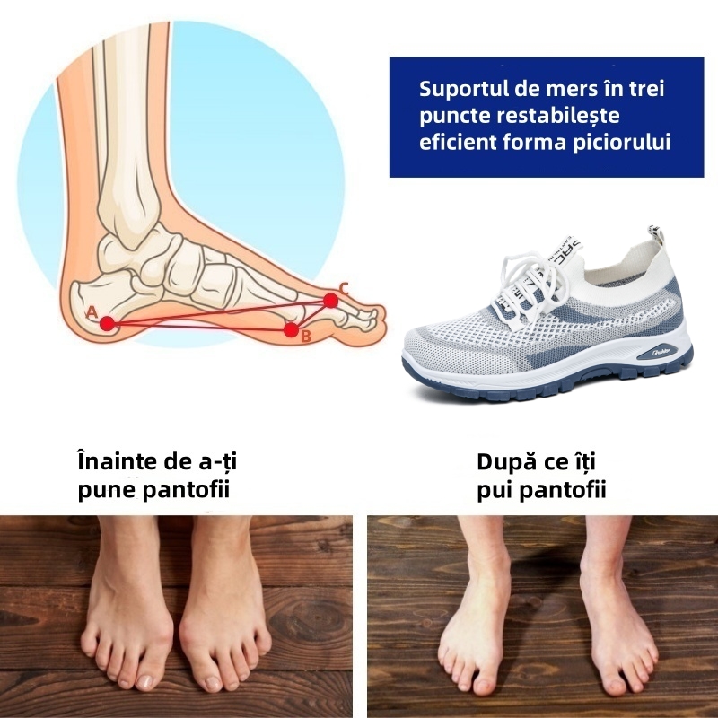🔥70% reducere astăzi - Nu ratați! ⏰ Pantofi ortopedici cu design ergonomic - design cu suport pentru arcul plantar 👞 Ameliorează cu ușurință durerea de picior