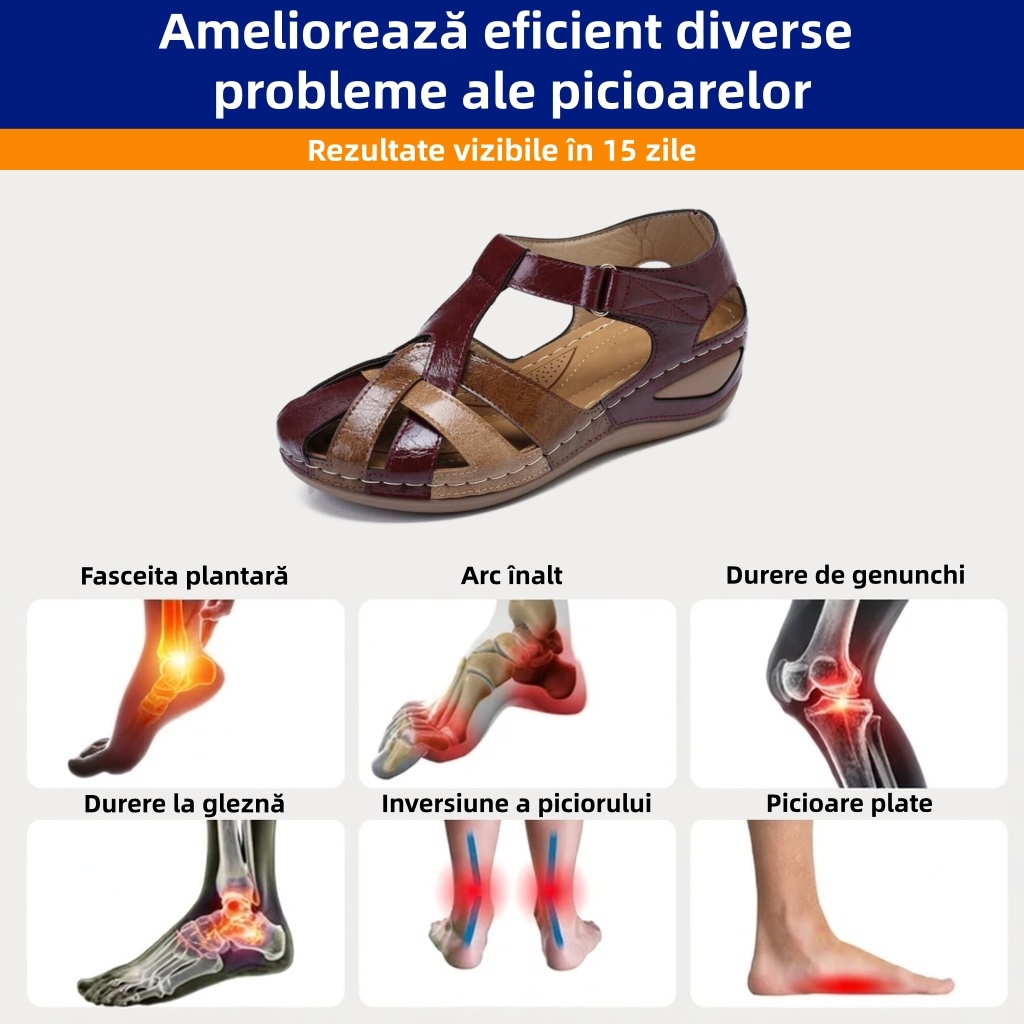 🔥70% reducere astăzi - Nu ratați! ⏰ Pantofi ortopedici cu design ergonomic - design cu suport pentru arcul plantar 👞 Ameliorează cu ușurință durerea de picior