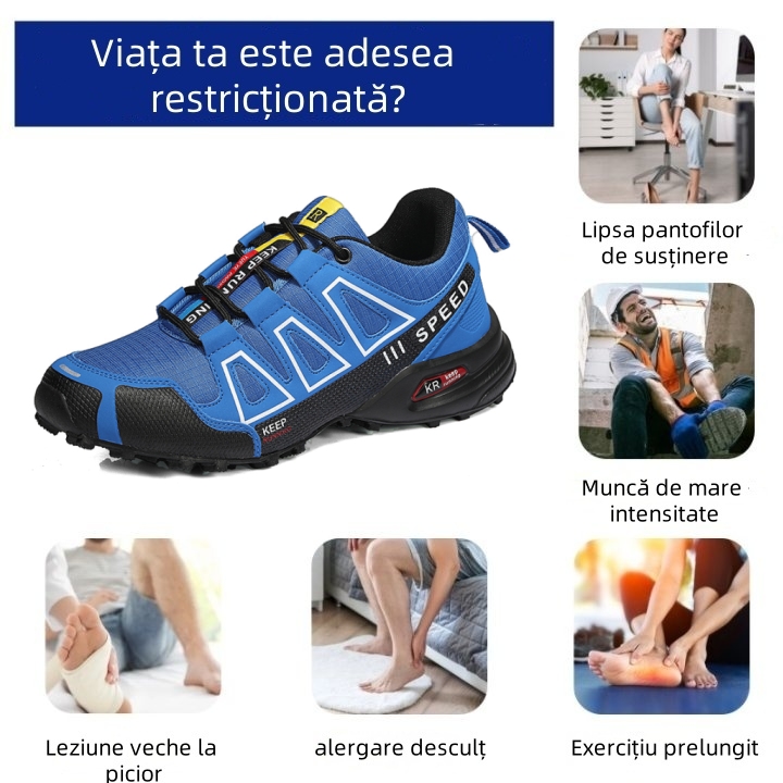 🎉Ultima zi! Reducere de 70%! Nu rata această oportunitate rară! ✅Încălțămintea ortopedică cu design ergonomic ameliorează eficient durerile de spate, articulații și picioare - potrivită atât pentru bărbați, cât și pentru femei.