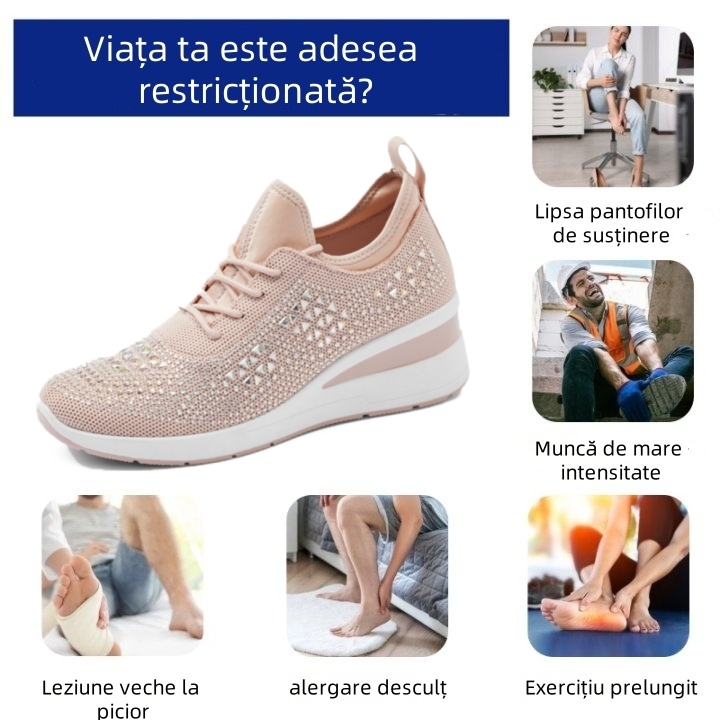 🔥70% reducere astăzi - Nu ratați! ⏰ Pantofi ortopedici cu design ergonomic - design cu suport pentru arcul plantar 👞 Ameliorează cu ușurință durerea de picior