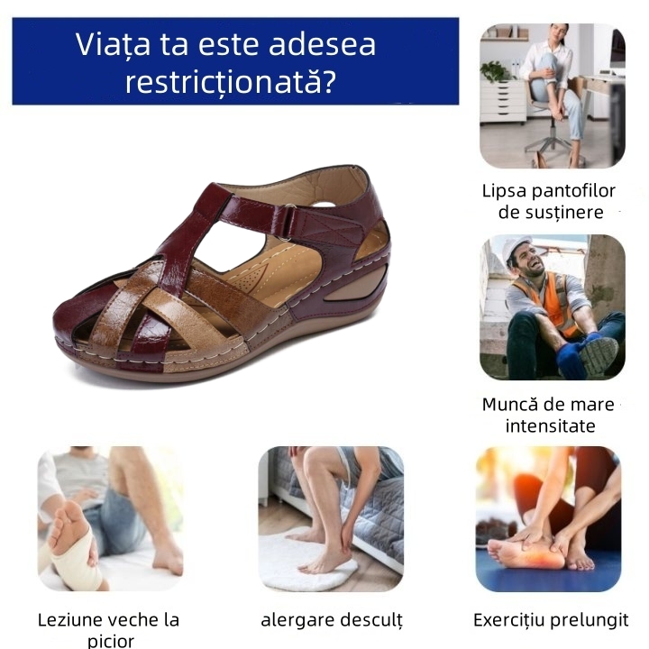 🔥70% reducere astăzi - Nu ratați! ⏰ Pantofi ortopedici cu design ergonomic - design cu suport pentru arcul plantar 👞 Ameliorează cu ușurință durerea de picior