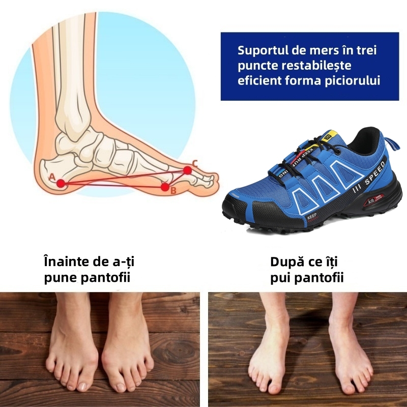 🎉Ultima zi! Reducere de 70%! Nu rata această oportunitate rară! ✅Încălțămintea ortopedică cu design ergonomic ameliorează eficient durerile de spate, articulații și picioare - potrivită atât pentru bărbați, cât și pentru femei.