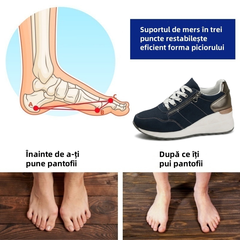 🔥70% reducere astăzi - Nu ratați! ⏰ Pantofi ortopedici cu design ergonomic - design cu suport pentru arcul plantar 👞 Ameliorează cu ușurință durerea de picior