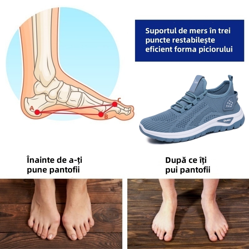 🔥70% reducere astăzi - Nu ratați! ⏰ Pantofi ortopedici cu design ergonomic - design cu suport pentru arcul plantar 👞 Ameliorează cu ușurință durerea de picior