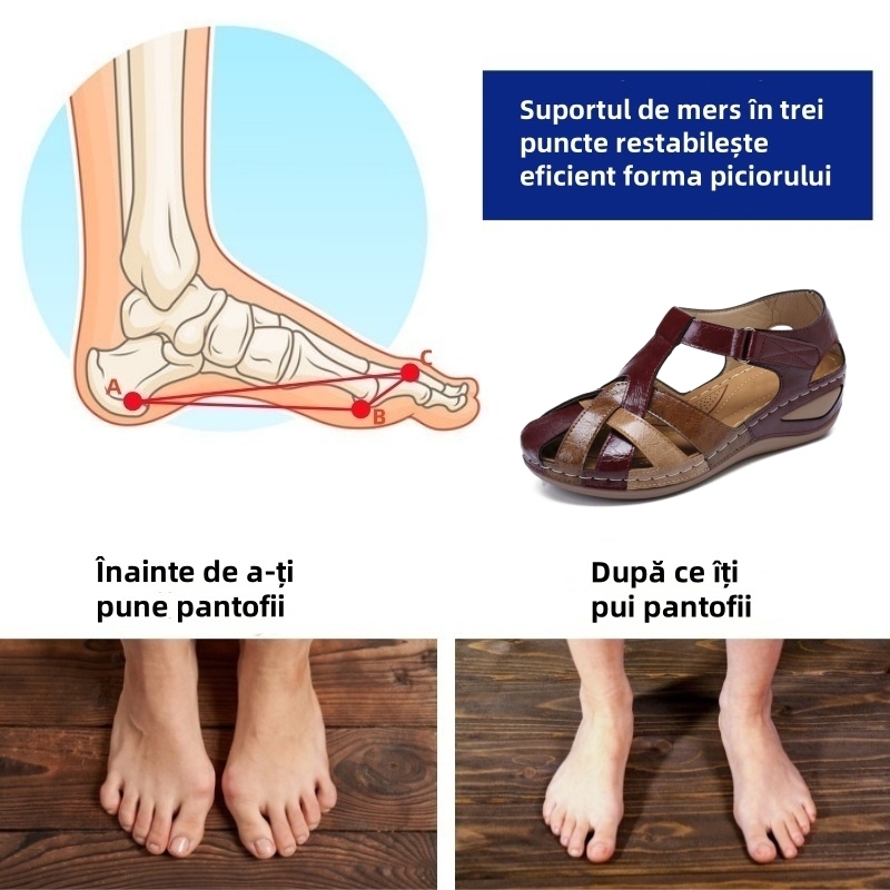 🔥70% reducere astăzi - Nu ratați! ⏰ Pantofi ortopedici cu design ergonomic - design cu suport pentru arcul plantar 👞 Ameliorează cu ușurință durerea de picior