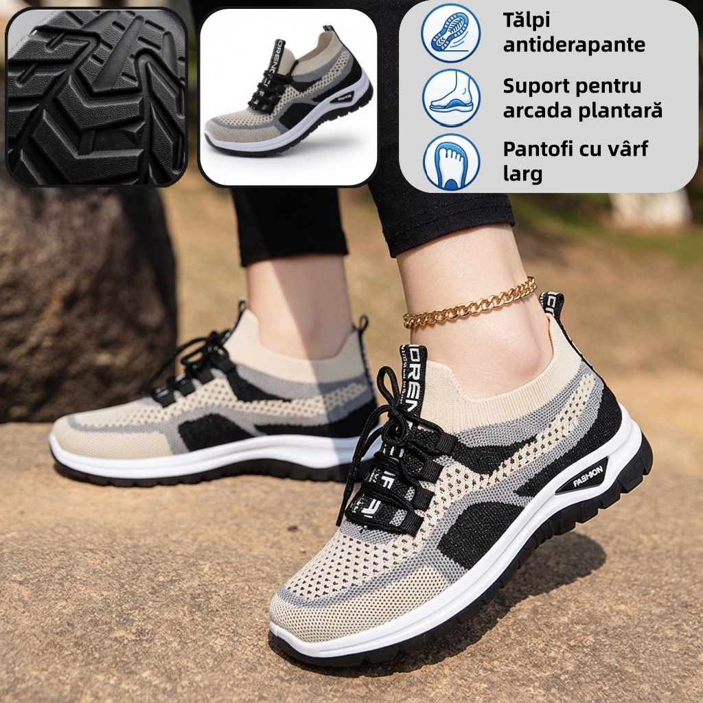 🔥70% reducere astăzi - Nu ratați! ⏰ Pantofi ortopedici cu design ergonomic - design cu suport pentru arcul plantar 👞 Ameliorează cu ușurință durerea de picior
