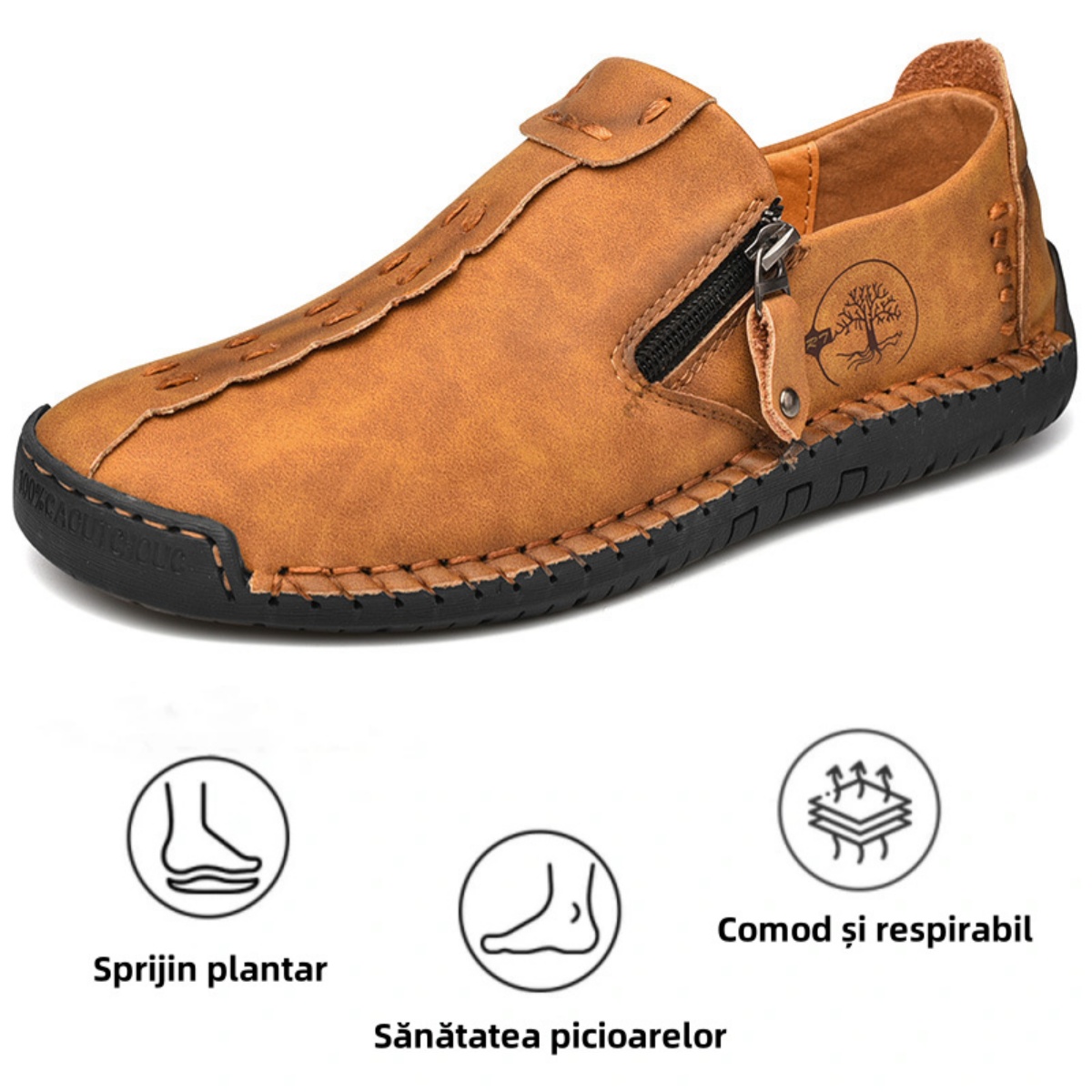[🔥Reducere limitată de 60% - ofertă - nu o ratați] Pantofi ortopedici cu design ergonomic - structură de susținere a arcului plantar 👞Ameliorează cu ușurință durerea de picior✅