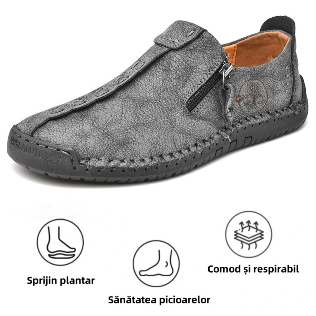 [🔥Reducere limitată de 60% - ofertă - nu o ratați] Pantofi ortopedici cu design ergonomic - structură de susținere a arcului plantar 👞Ameliorează cu ușurință durerea de picior✅