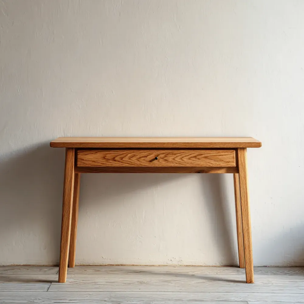 Mesa de Consola de Madera de Roble 100x40x75 cm - Diseño Clásico