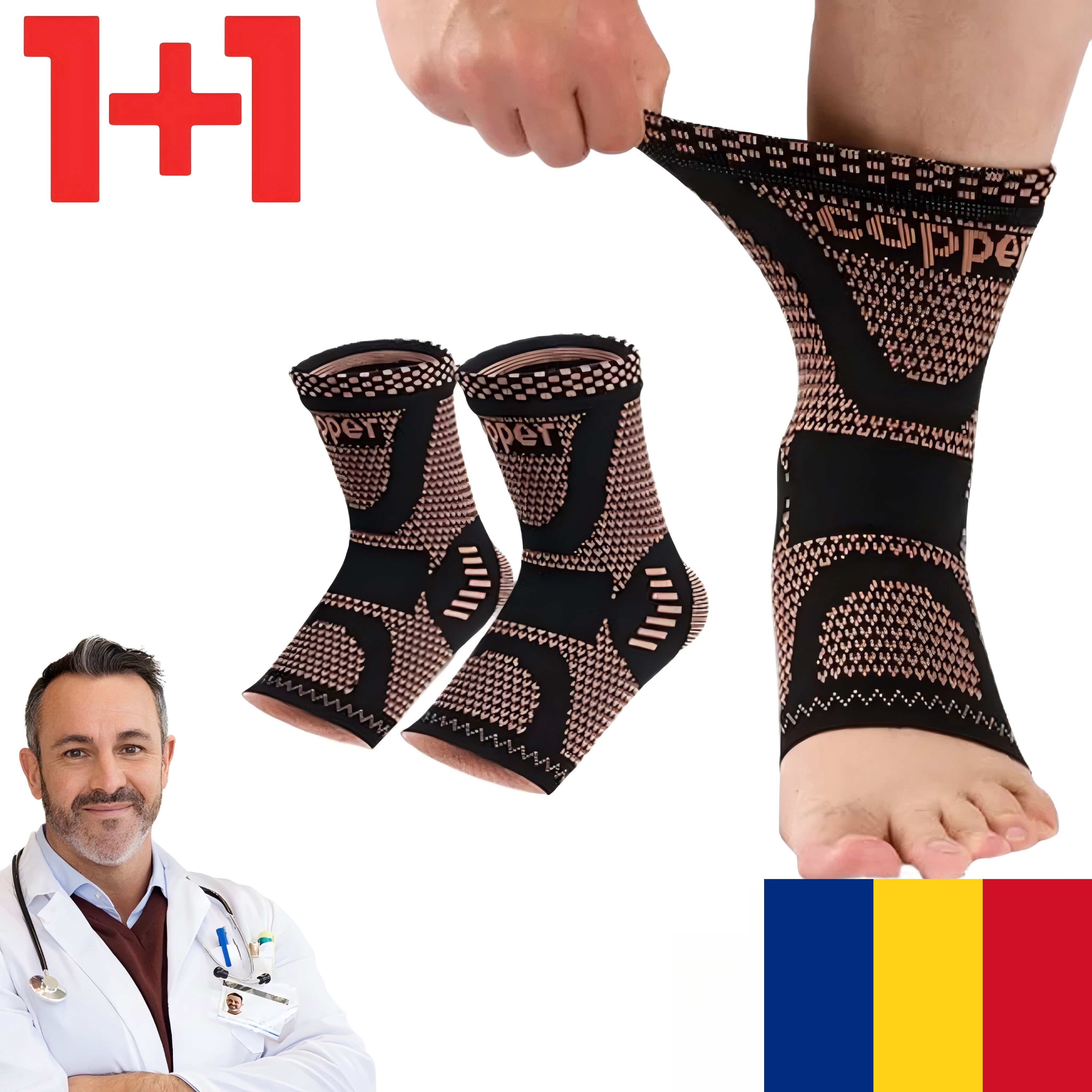 1+1 GRATIS SOSETA TERAPEUTICA CU CUPRU FORTEMED (2 BUC)