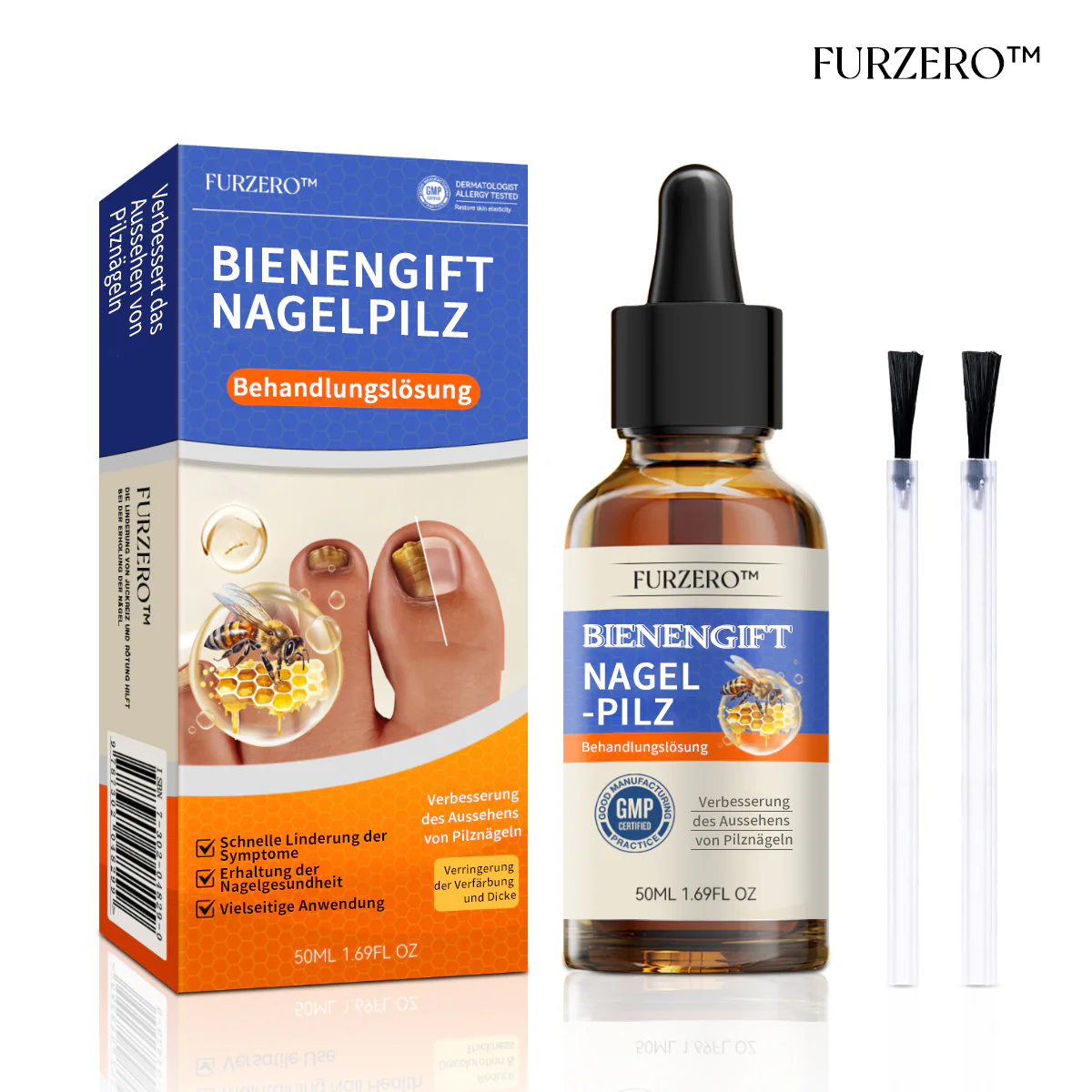 🌟🌟Furzero™ Řešení proti plísni nehtů včelím jedem: Kompletně řeší problém s plísní nehtů🐝🐝