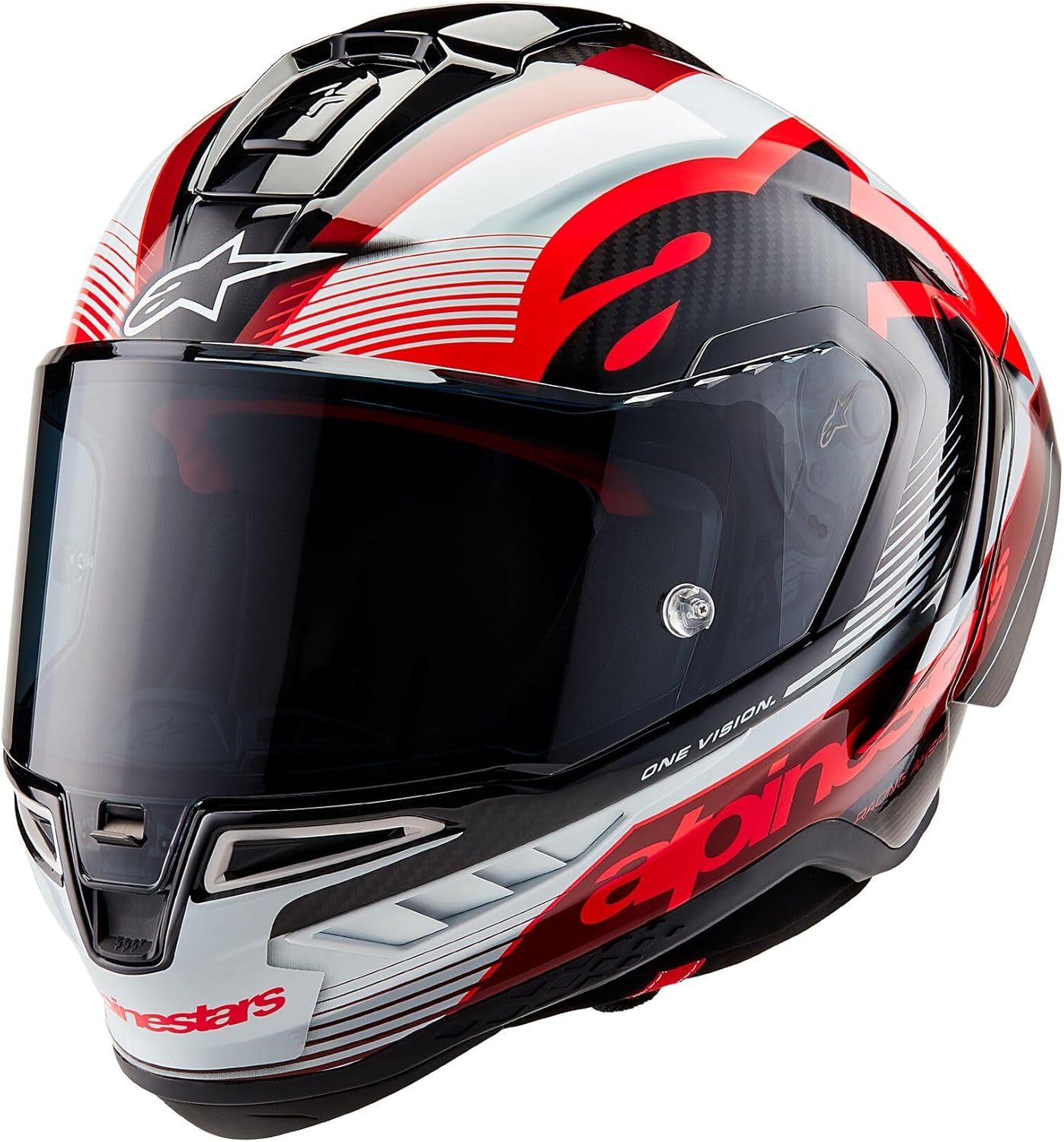 Přilba Alpinestars Supertech R10 Solid, karbonová skořepina, certifikace CE, pokročilé odvětrávání a padnutí