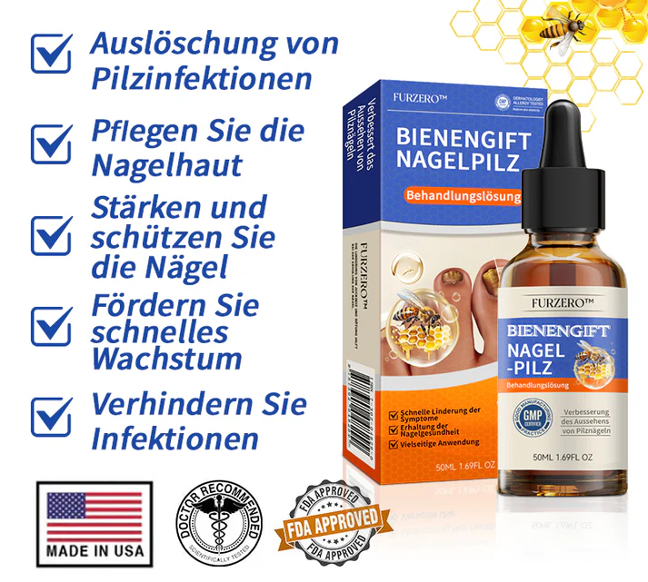 🌟🌟Furzero™ Řešení proti plísni nehtů včelím jedem: Kompletně řeší problém s plísní nehtů🐝🐝