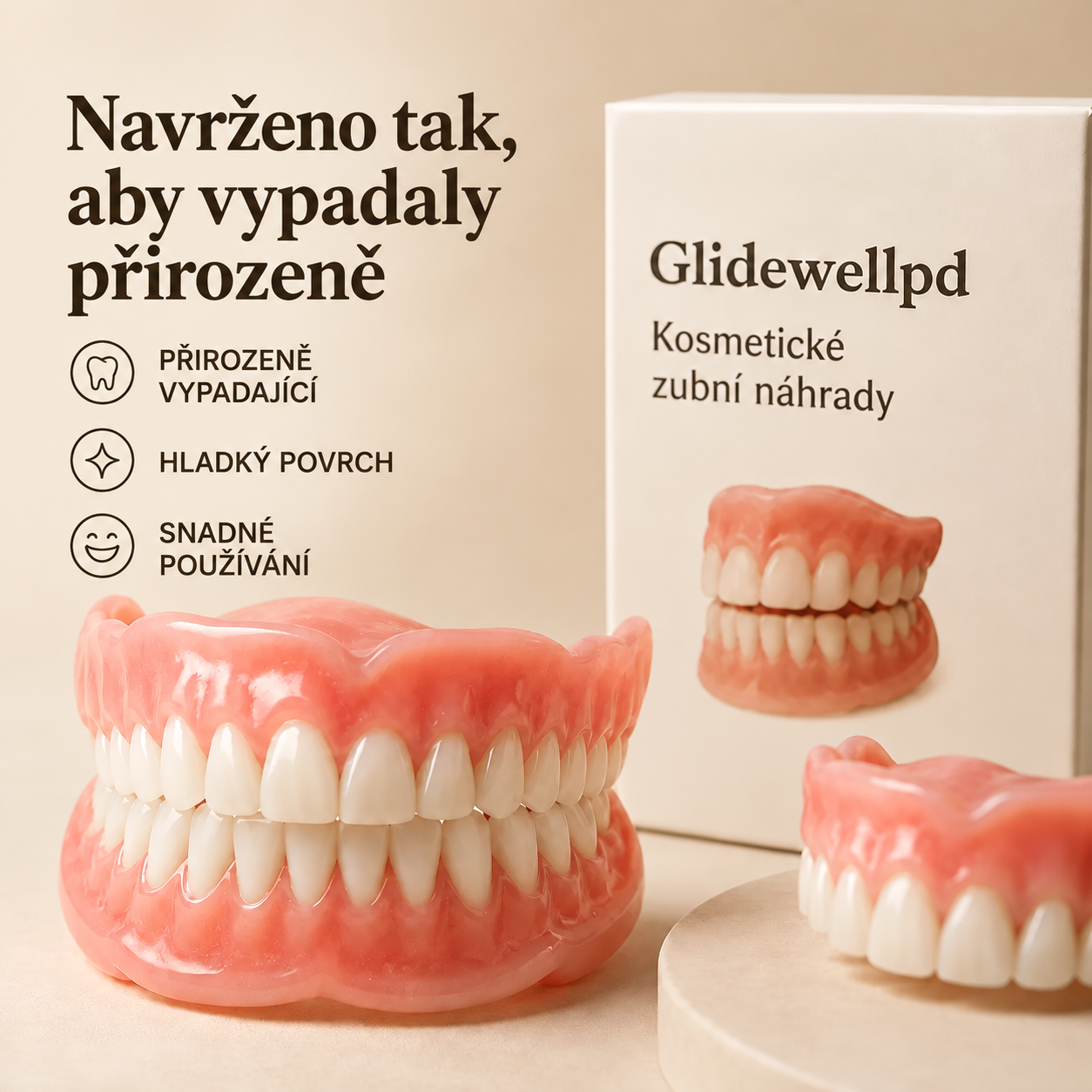 PRÉMIOVÉ KRYTÍ PRO ÚPLNÉ ZUBNÍ NÁHRADY