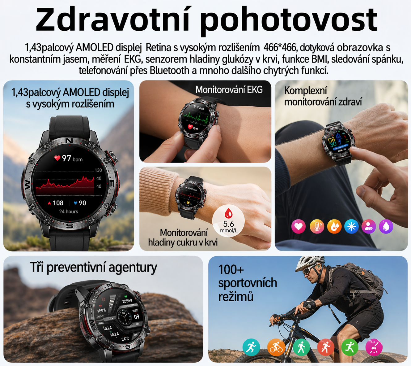 💫 Chytré hodinky GARMIN  AI z roku 2026 – EKG, hladina cukru v krvi, hladina lipidů v krvi, měření kyseliny močové a vždy s vámi: Doma, v práci, na cestách ⏱️
