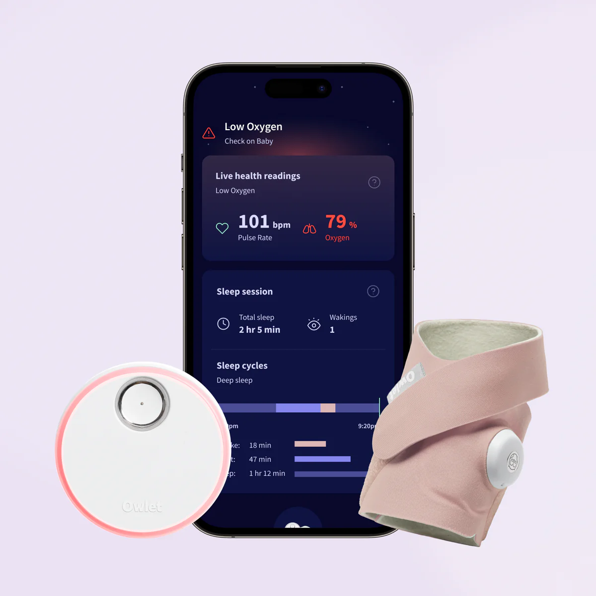 👨‍⚕️Dream Sock® - chytrá dětská chůvička schválená FDA, která sleduje aktuální tepovou frekvenci a hladinu kyslíku.