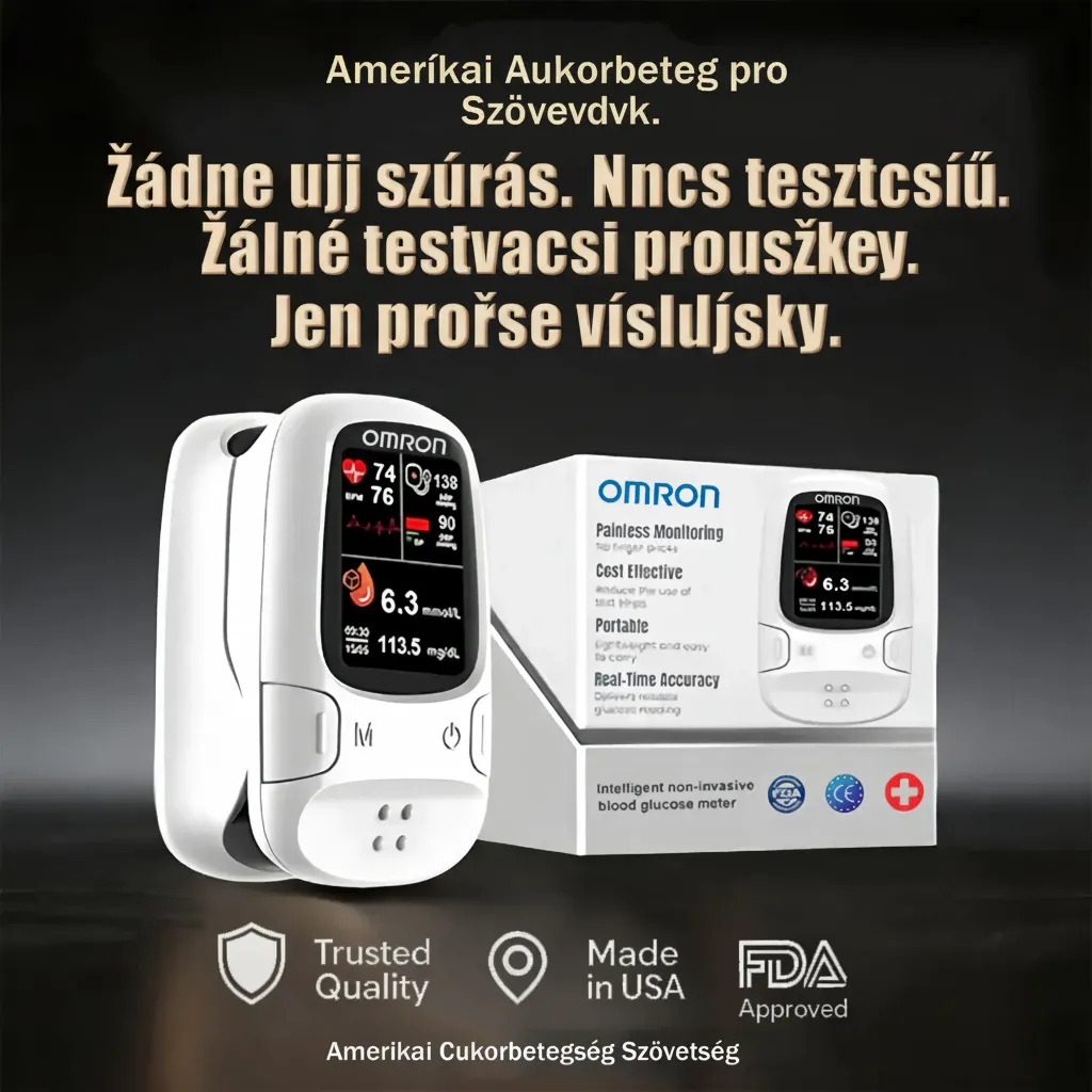 Omron™ představuje nový neinvazivní chytrý glukometr 🔥Vyrobeno v USA🔥（K dispozici je česká verze návodu k obsluze.）