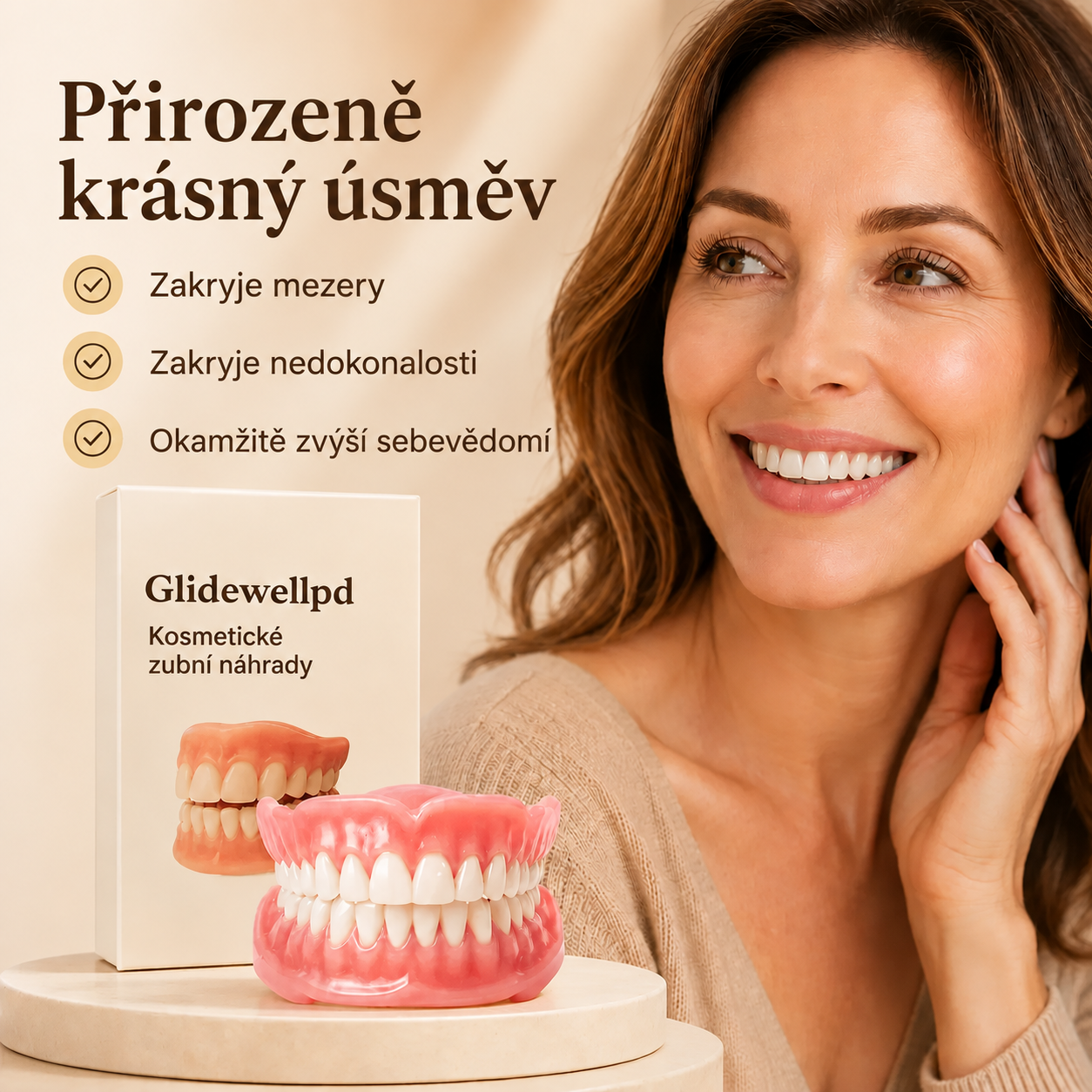 PRÉMIOVÉ KRYTÍ PRO ÚPLNÉ ZUBNÍ NÁHRADY